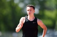 Leichtathletik: Lukas Gaertner (TV Rottenburg) trainiert im Rottenburger Hohenberstadion