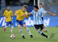 FUSSBALL INTERNATIONAL:  Argentinien - Brasilien