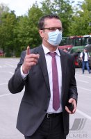 Fair und Regional; Demo pro Rottenburger Schlachthof von Landwirten und Metzger vor der Rottenburger Festhalle