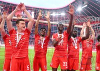 Fussball 1. Bundesliga Saison 21/22: Meister FC Bayern Muenchen