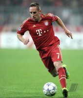 Fussball CHL  Saison 2011/2012: Franck Ribery (FC Bayern Muenchen)