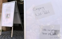 Corona-Krise: Tafel Rottenburg (Kreis Tuebingen) im Not-Betrieb in der Zehntscheuer