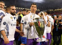Fussball Champions League Finale 2017: JUBEL  Cristiano Ronaldo (Real Madrid)