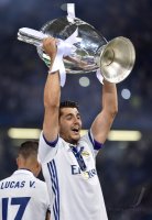 Fussball Champions League Finale 2017: JUBEL Alvaro Morata (Real Madrid)