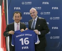 Fussball International Praesentation neuer Werbepartner Wanda Group