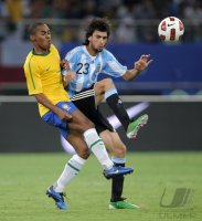 FUSSBALL INTERNATIONAL:  Argentinien - Brasilien