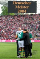 Fussball 1. Bundesliga, Saison 2003/2004: FC Bayern Muenchen - SV Werder Bremen