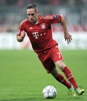 Fussball CHL  Saison 2011/2012: Franck Ribery (FC Bayern Muenchen)