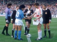 Fussball UEFA CUP Finale 1989: Diego MARADONA (SSC Neapel)