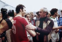Fussball Bayern-Gladbach: Beckenbauer, Lattek