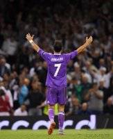 Fussball Champions League Finale 2017: JUBEL Cristiano Ronaldo (Real Madrid)
