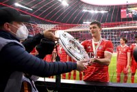 Fussball 1. Bundesliga Saison 21/22: Meister FC Bayern Muenchen