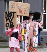 Demo gegen Oberbuergermeister Boris Palmer Tuebinger Marktplatz