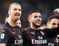FUSSBALL SERIE A 2019/2020: JUBEL Zlatan Ibrahimovic (AC Mailand)