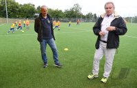Fussball Kunstrasen mit Korkgranulat