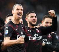FUSSBALL SERIE A 2019/2020: JUBEL Zlatan Ibrahimovic (AC Mailand)