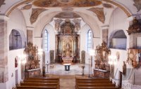 Innenansicht St. Martinus Kirche in Hirrlingen (Kreis Tuebingen)