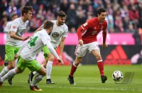 Fussball 1. Bundesliga Saison 16/17: FC Bayern Muenchen - VfL Wolfsburg
