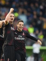FUSSBALL SERIE A 2019/2020: JUBEL Zlatan Ibrahimovic (AC Mailand)
