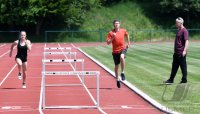 Leichtathletik: Weitspringer Gianni Seeger (TSV Gomaringen) und Karoline Sauer (TSV Gomaringen)