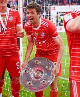 Fussball 1. Bundesliga Saison 21/22: Meister FC Bayern Muenchen