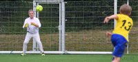 Fussball Kunstrasen mit Korkgranulat