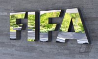 Schriftzug des Home of FIFA in Zuerich