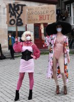 Demo gegen Oberbuergermeister Boris Palmer Tuebinger Marktplatz