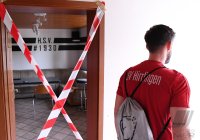 Fussball Bezirksliga 2019/2020; Corona-Training beim SV Hirrlingen (Kreis Tuebingen)