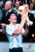 Fussball Weltmeisterschaft  1986 in Mexiko: JUBEL Diego MARADONA (ARG)