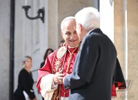 Staatsbesuch, Papst Leo XIV. trifft Italiens Staatspraesident Sergio Mattarella