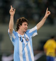 FUSSBALL INTERNATIONAL:  JUBEL Lionel MESSI (Argentinien)