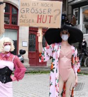 Demo gegen Oberbuergermeister Boris Palmer Tuebinger Marktplatz