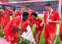 Fussball 1. Bundesliga Saison 21/22: Meister FC Bayern Muenchen