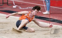 Leichtathletik: Testwettkampf im Training, Weitspringer Gianni Seeger (TSV Gomaringen)