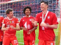 Fussball 1. Bundesliga Saison 21/22: Meister FC Bayern Muenchen