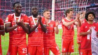 Fussball 1. Bundesliga Saison 21/22: Meister FC Bayern Muenchen