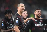 FUSSBALL SERIE A 2019/2020: JUBEL Zlatan Ibrahimovic (AC Mailand)