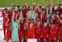 Fussball 1. Bundesliga Saison 21/22: Meister FC Bayern Muenchen