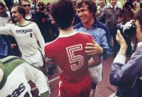 Fussball Bayern-Gladbach: Beckenbauer, Heynckes