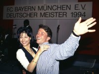 Fussball Morena, Matthaeus (FC Bayern) tanzen auf der Meisterfeier