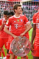 Fussball 1. Bundesliga Saison 21/22: Meister FC Bayern Muenchen