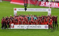 Fussball 1. Bundesliga Saison 21/22: Meister FC Bayern Muenchen