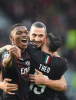 FUSSBALL SERIE A 2019/2020: JUBEL Zlatan Ibrahimovic (AC Mailand)