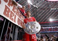 Fussball 1. Bundesliga Saison 21/22: Meister FC Bayern Muenchen
