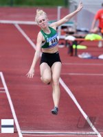Leichtathletik: Testwettkampf im Training, Weitsprung Julia Simon (LV Pliezhausen)