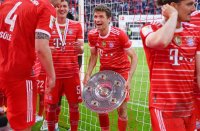 Fussball 1. Bundesliga Saison 21/22: Meister FC Bayern Muenchen