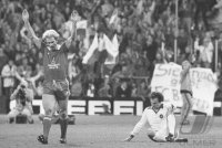 Fussball Testspiel Bayern-Cosmos: Rummenigge, Beckenbauer