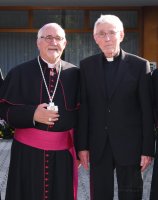 Bischof Gebhard Fuerst und emeritierter Weihbischof Franz Josef Kuhnle