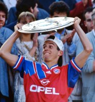 Fussball 1. Bundesliga 1993/1994: JUBEL FC Bayern Muenchen Markus Schupp